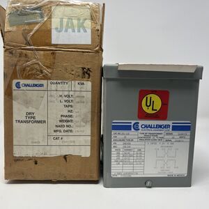 CHALLENGER DRY TYPE TRANSFORMER 256-310 H-240x480 L-120/240 0.25KVA 1 PHASE 60HZ